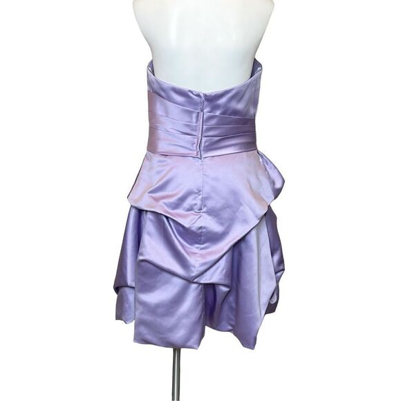 Pretty Maids lilac strapless cocktail dress size 12 - Picture 7 of 16